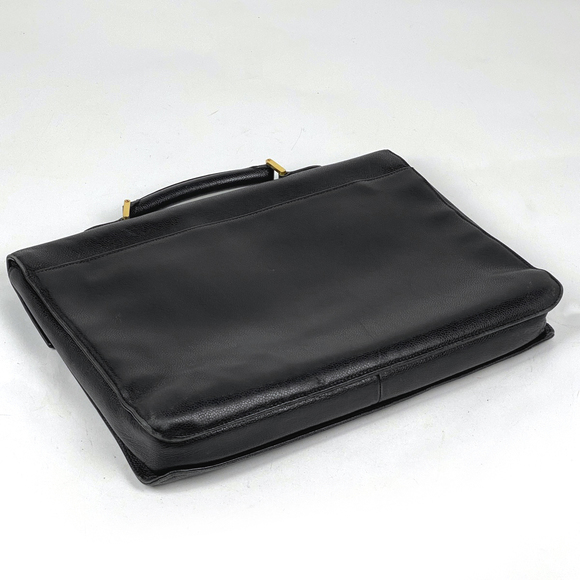 Chanel Briefcase Caviar Business Logo Bag Skin Black - Picture 1 of 9